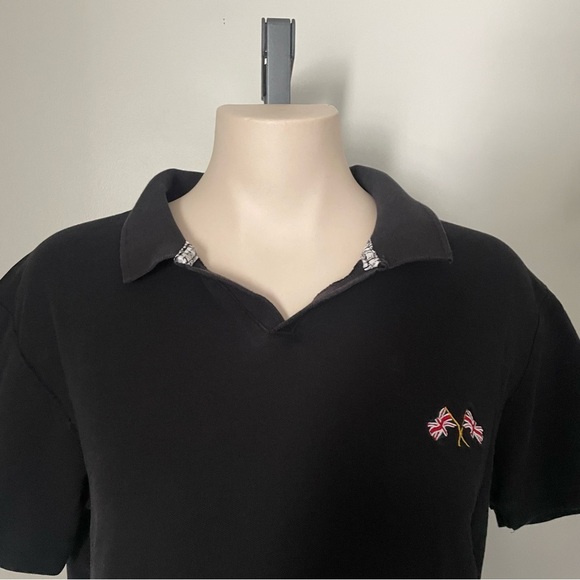 British Classics Polo By British Invasion Apparel Black Womens Size Medium - Picture 3 of 6